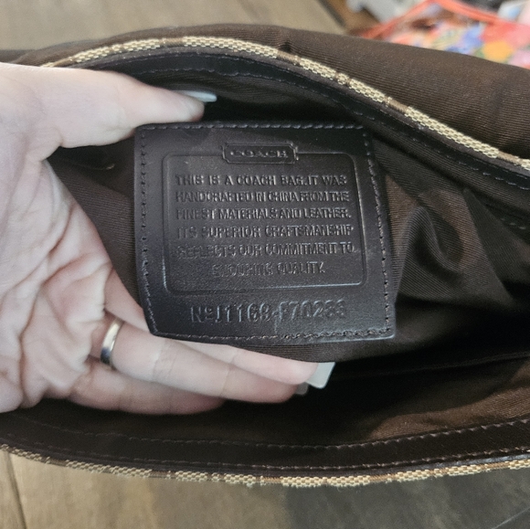 Vtg Coach Sam Sport Calf Leather Saddle Brown Crossbody Messenger Bag - Picture 4 of 8